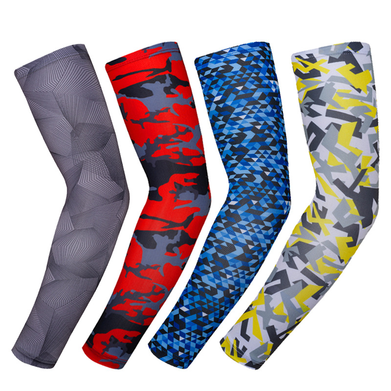 Mangas unisex de la cubierta del brazo de la seda del hielo del camuflaje de la protecci&oacute;n UV 