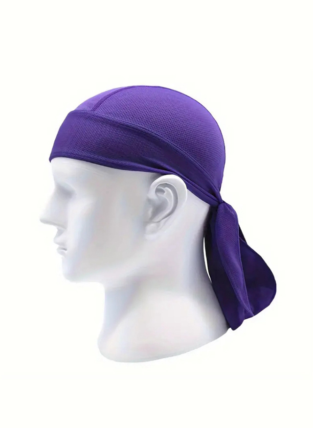 Cappello da bandana sportivo pirata hip-hop Cappello da pirata in rete da ciclismo con coda lunga per le gite estive