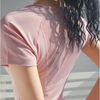 Sommersport Kurz&auml;rmelige, schnell trocknende, atmungsaktive Yoga-T-Shirts f&uuml;r Damen 