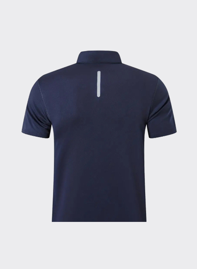 L&auml;ssiges, mittelelastisches Poloshirt mit Revers und Kn&ouml;pfen