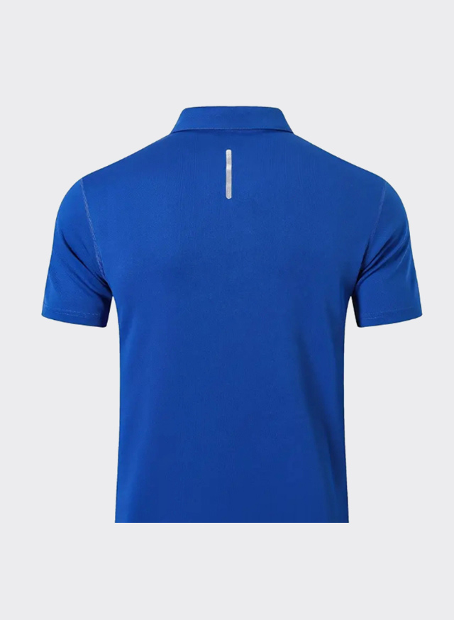 L&auml;ssiges, mittelelastisches Poloshirt mit Revers und Kn&ouml;pfen