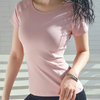 Sommersport Kurz&auml;rmelige, schnell trocknende, atmungsaktive Yoga-T-Shirts f&uuml;r Damen 