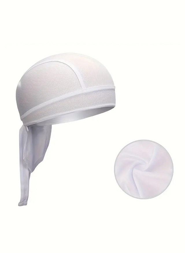 Cappello da bandana sportivo pirata hip-hop Cappello da pirata in rete da ciclismo con coda lunga per le gite estive