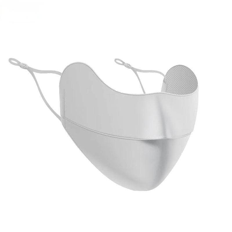 IJszijden gezichtsmasker Zonbescherming UPF 50+ An-ti UV-gezichtsmasker Ademende oogbescherming Damesmasker voor Vissen Wandelen Fietsen