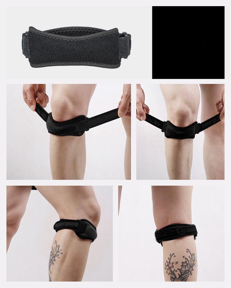 Kniebraces voor kniepijn, Patella kniesteunband, verstelbare patellapeesstabilisatorband voor springersknie, tendinitis, basketbal, hardlopen, wandelen,