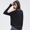 Top da yoga con spalle scoperte per donna 