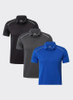 Camisa polo casual com lapela el&aacute;stica m&eacute;dia e bot&otilde;es