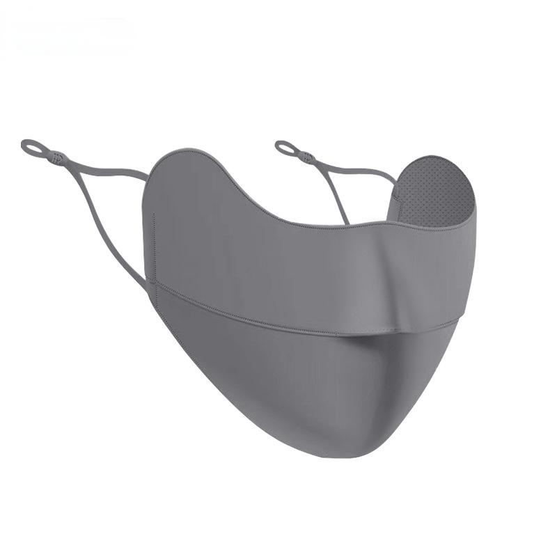 IJszijden gezichtsmasker Zonbescherming UPF 50+ An-ti UV-gezichtsmasker Ademende oogbescherming Damesmasker voor Vissen Wandelen Fietsen